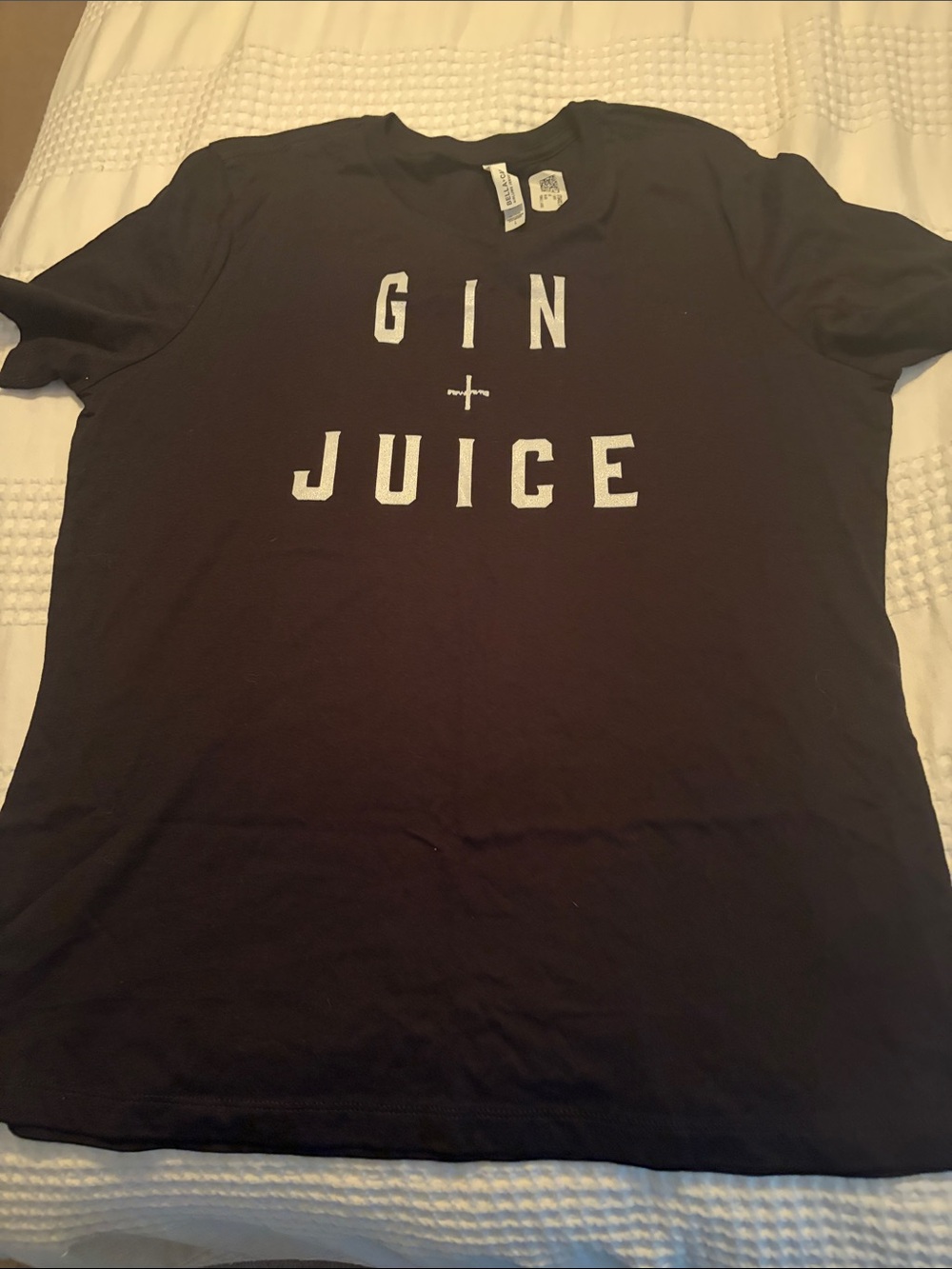 Bella Canvas Black 'Gin + Juice' Graphic Tee